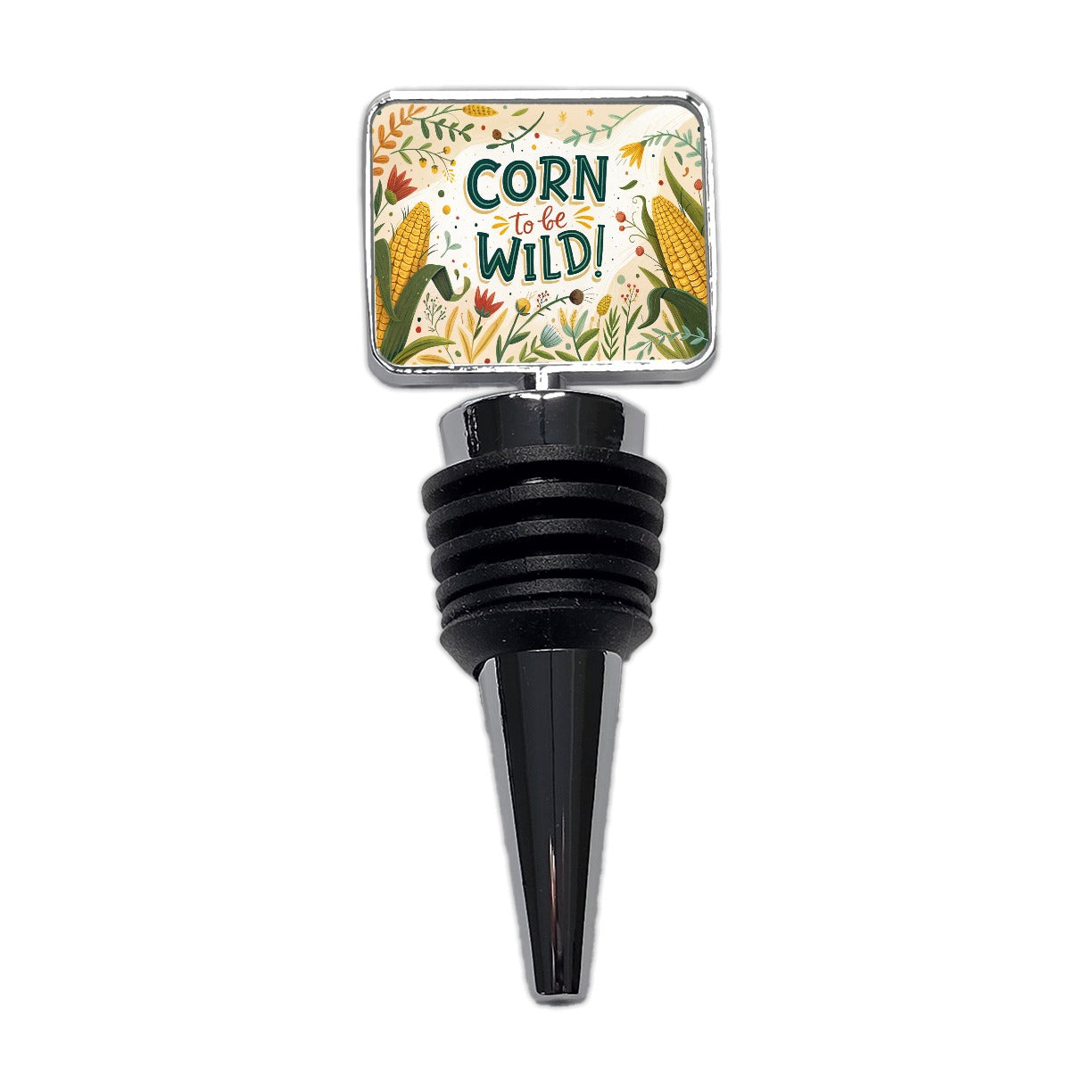 Funny Corn To Be Wild Wine Bottle Stopper