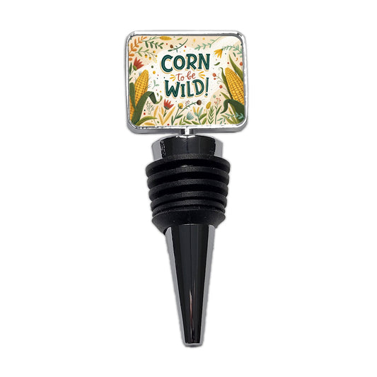 Funny Corn To Be Wild Wine Bottle Stopper