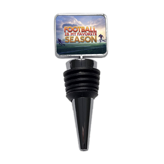 Funny Football Is My Favorite Season Wine Bottle Stopper