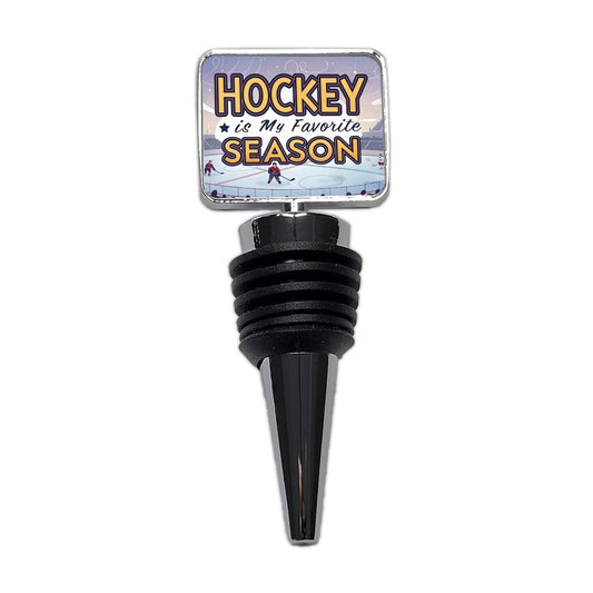 Hockey is My Favorite Season Funny Wine Bottle Stopper