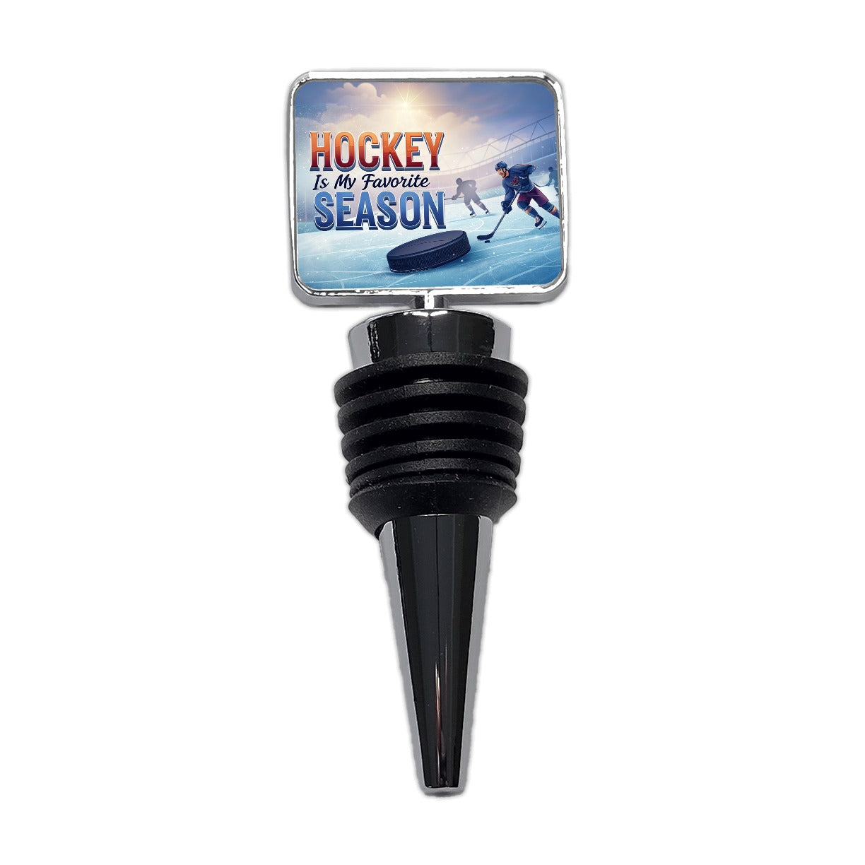 Hockey is My Favorite Season Ice Skate Wine Bottle Stopper
