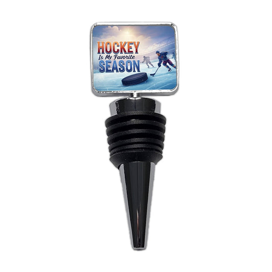 Hockey is My Favorite Season Ice Skate Wine Bottle Stopper
