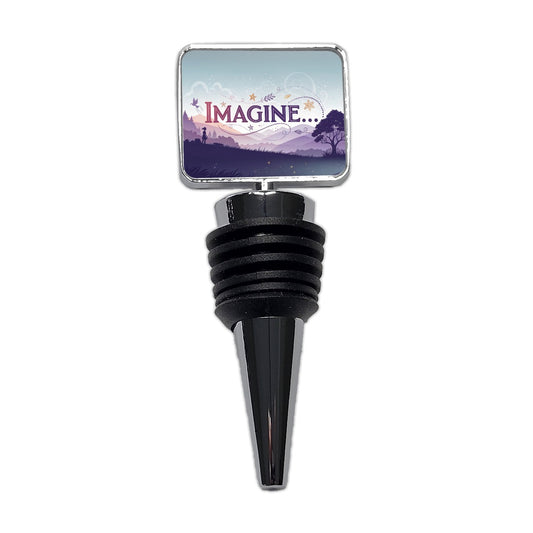 Imagine Pretty Purple Fantasy Wine Bottle Stopper