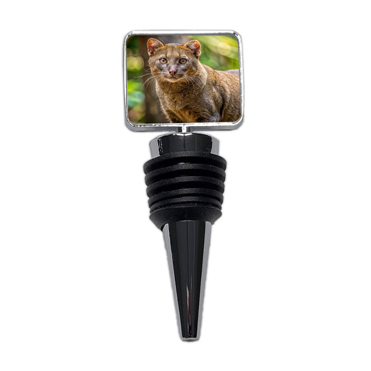 Jaguarundi Otter Cat Photo Wine Bottle Stopper