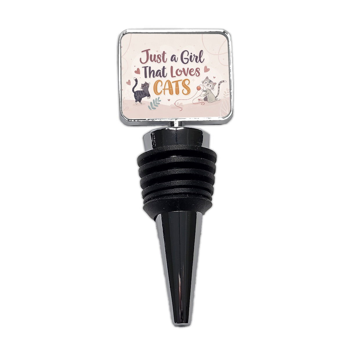 Just A Girl That Loves Cats Cute Wine Bottle Stopper