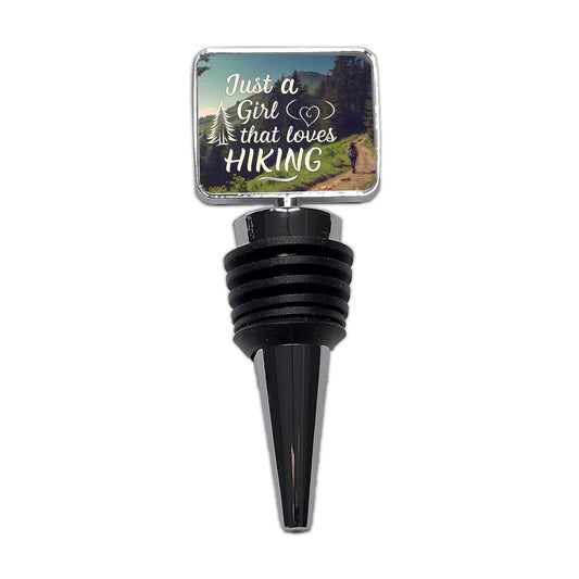 Just A Girl That Loves Hiking Adventure Wine Bottle Stopper
