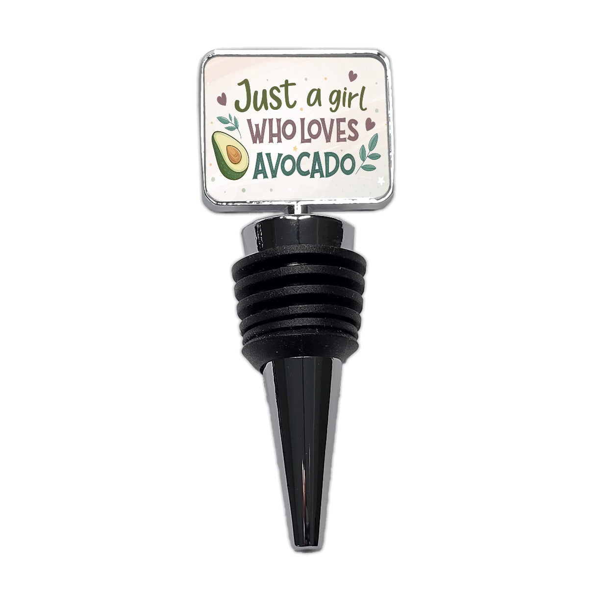 Just A Girl Who Loves Avocado Funny Wine Bottle Stopper