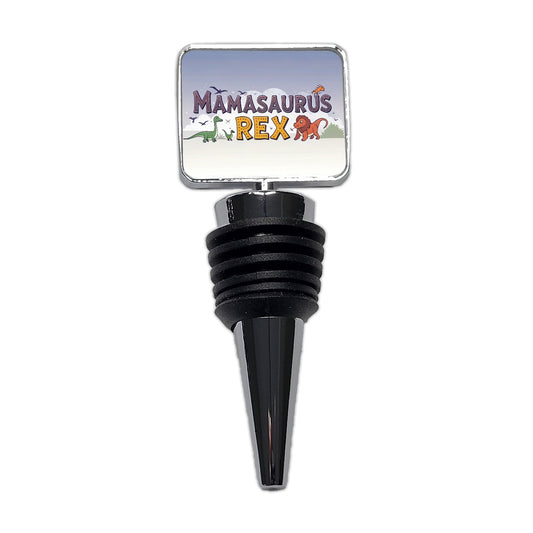 Mamasaurus Rex Funny Mama Dinosaurs Wine Bottle Stopper