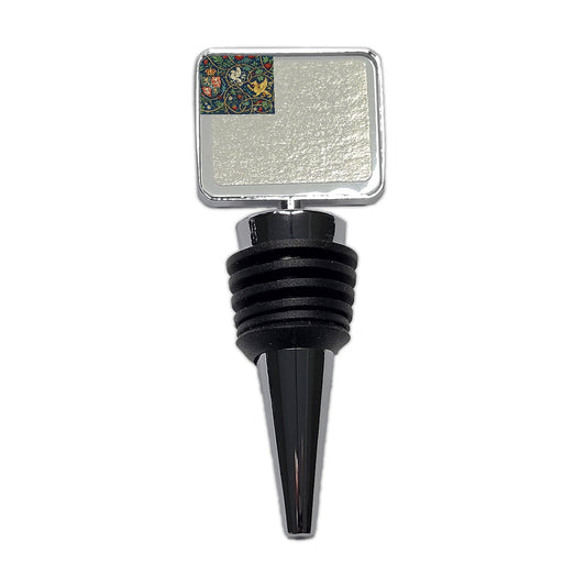 Medieval Ornamentation Griffins Shield Wine Bottle Stopper