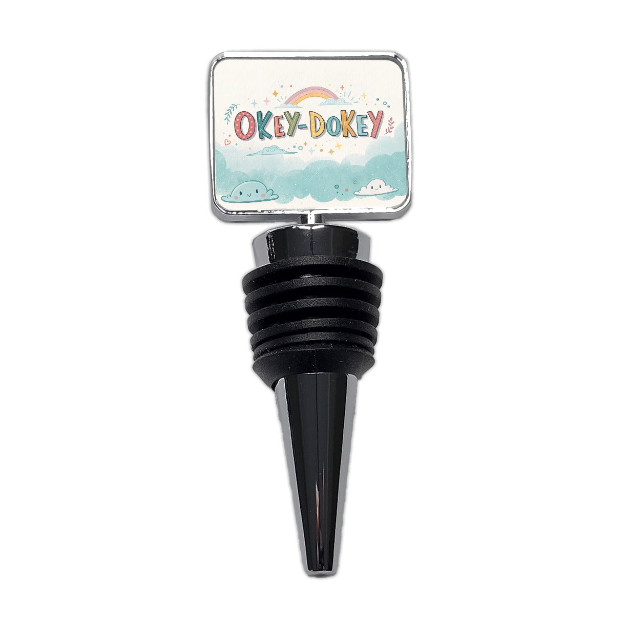 Okey Dokey Fun Colors Wine Bottle Stopper