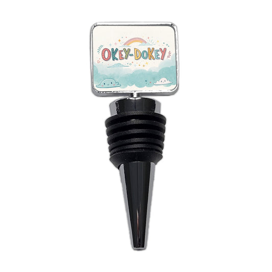 Okey Dokey Fun Colors Wine Bottle Stopper