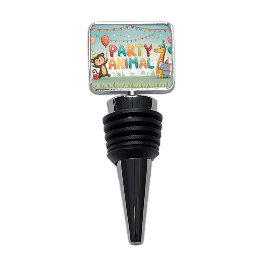 Party Animal Funny Birthday Theme Wine Bottle Stopper
