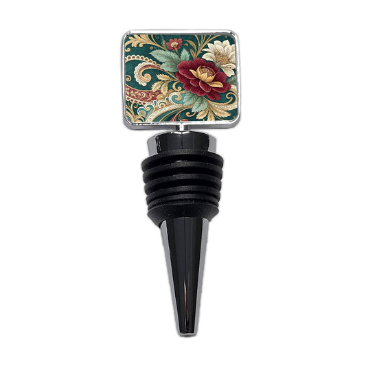 Victorian Decorative Floral Pattern Wine Bottle Stopper