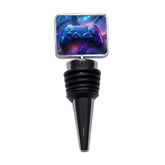 Video Game Controller Graffiti Style Wine Bottle Stopper