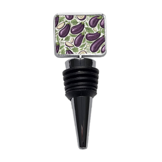 Whole Eggplants Pattern Wine Bottle Stopper