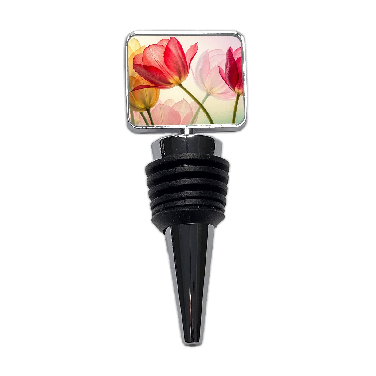 Abstract Tulips Wine Bottle Stopper