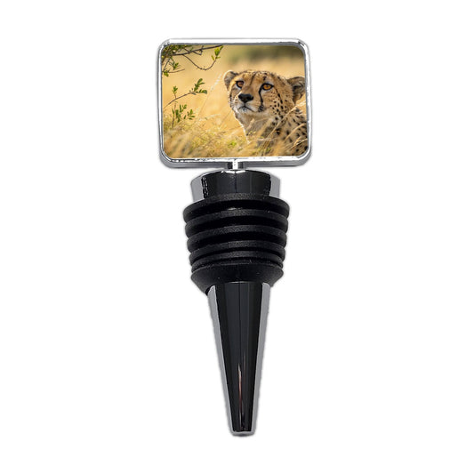 African Cheetah Safari Wildlife Wine Bottle Stopper