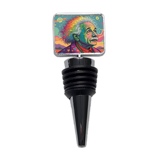 Albert Einstein Rainbow Energy Wine Bottle Stopper