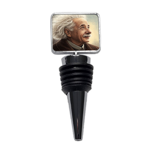Albert Einstein Vintage Scientist Wine Bottle Stopper