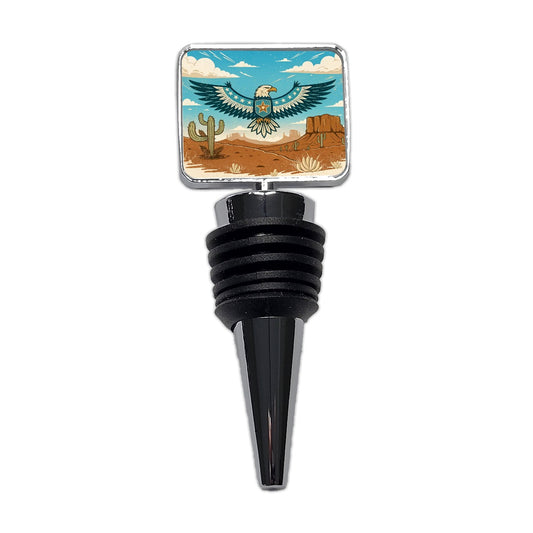 American Eagle Western Southwestern Wine Bottle Stopper