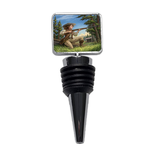 Annie Oakley Cowgirl Wine Bottle Stopper