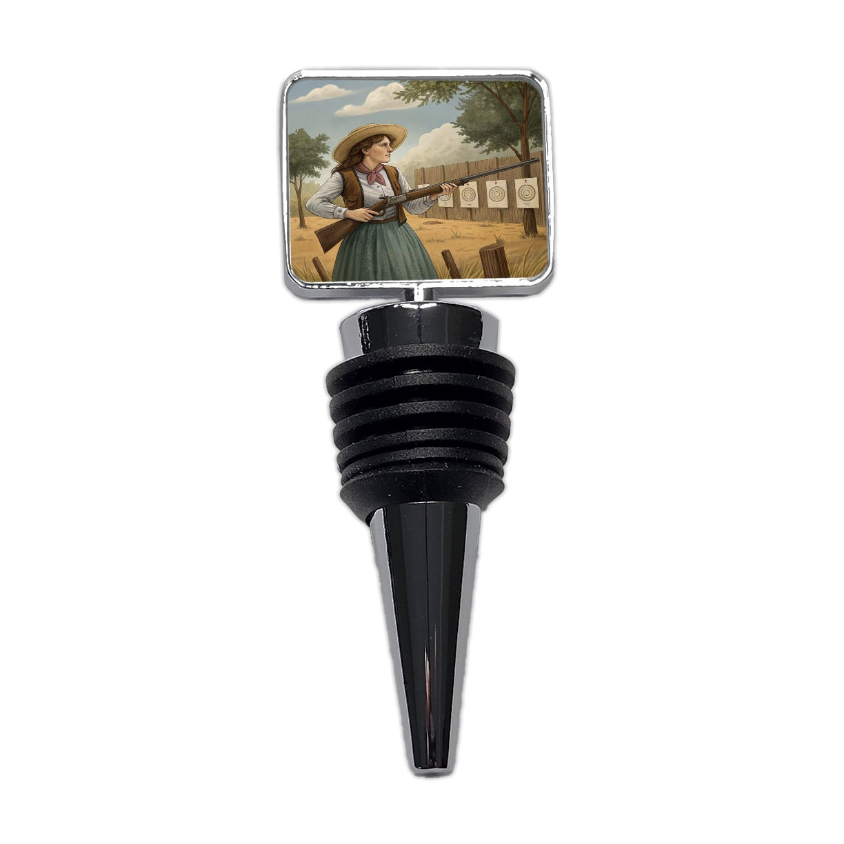 Annie Oakley Wild West Wine Bottle Stopper