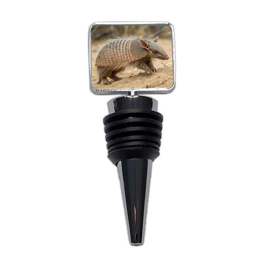Armadillo in Nature Wine Bottle Stopper
