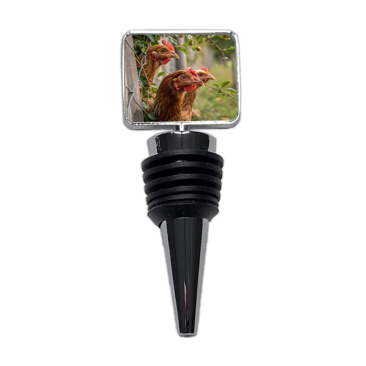 Backyard Chickens Farm Life Wine Bottle Stopper