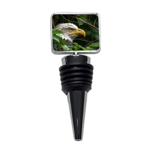 Bald Eagle Wildlife Portrait Wine Bottle Stopper