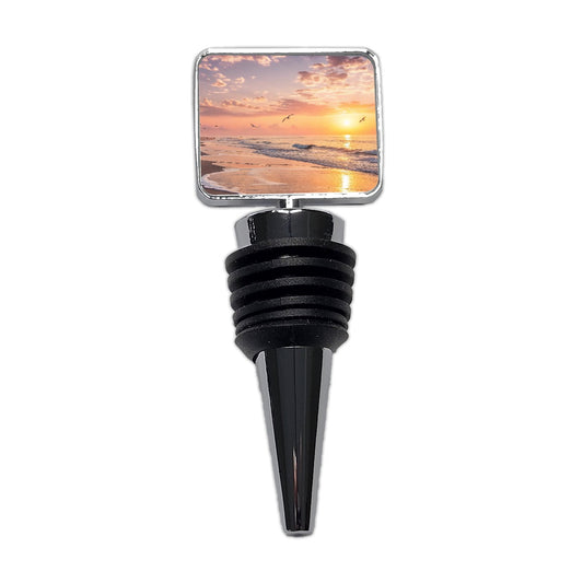 Beach Sunrise Ocean Wine Bottle Stopper