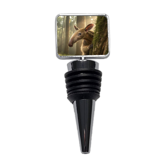 Curious Anteater Nature Photo Wine Bottle Stopper