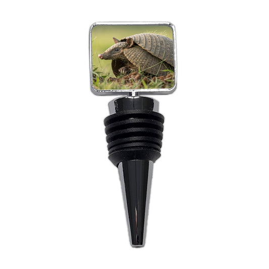 Curious Armadillo Wildlife Nature Wine Bottle Stopper