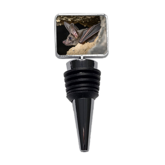 Curious Bat Cave Wildlife Wine Bottle Stopper