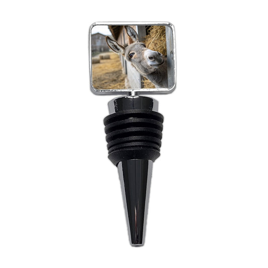 Curious Donkey Farm Life Wine Bottle Stopper