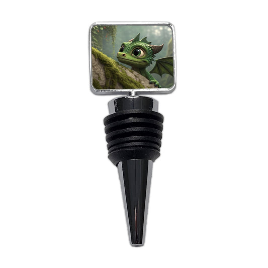 Fantasy Dragon Forest Nature Wine Bottle Stopper