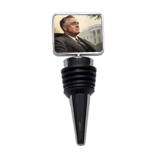 Franklin D Roosevelt American President Wine Bottle Stopper
