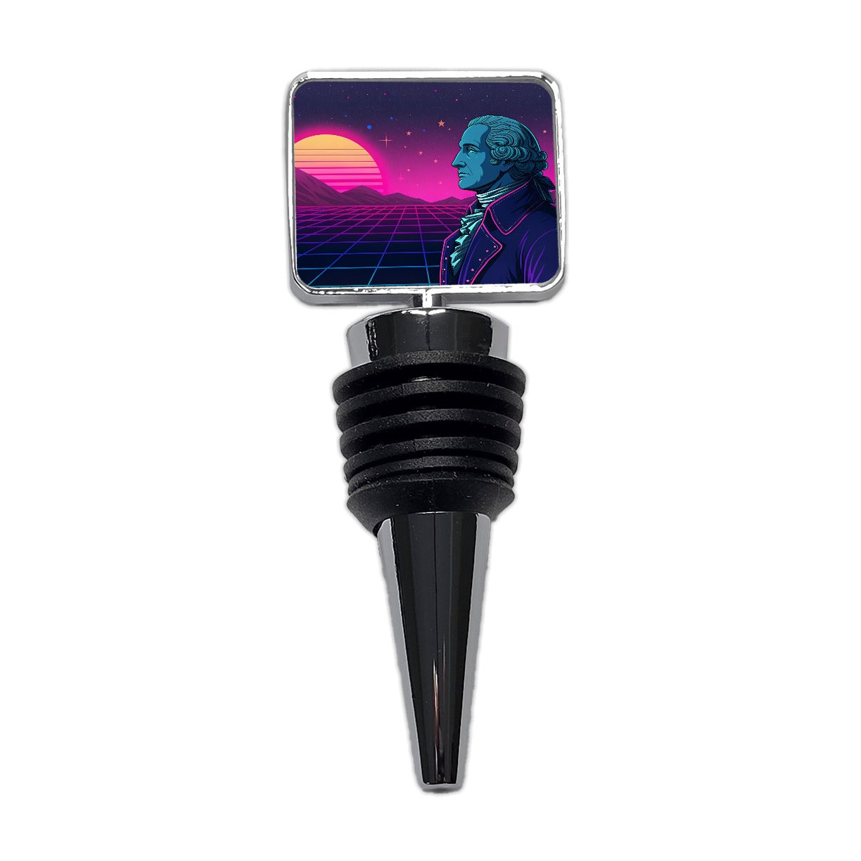 George Washington Cyberpunk Style Wine Bottle Stopper