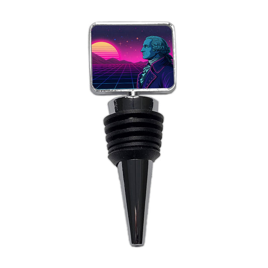 George Washington Cyberpunk Style Wine Bottle Stopper