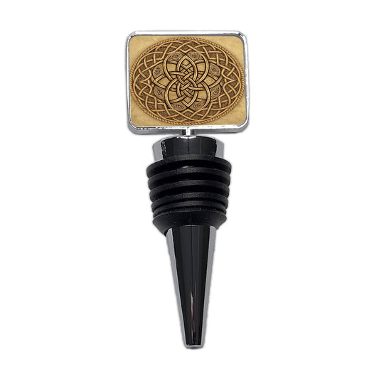Irish Celtic Knot Mandala Wine Bottle Stopper
