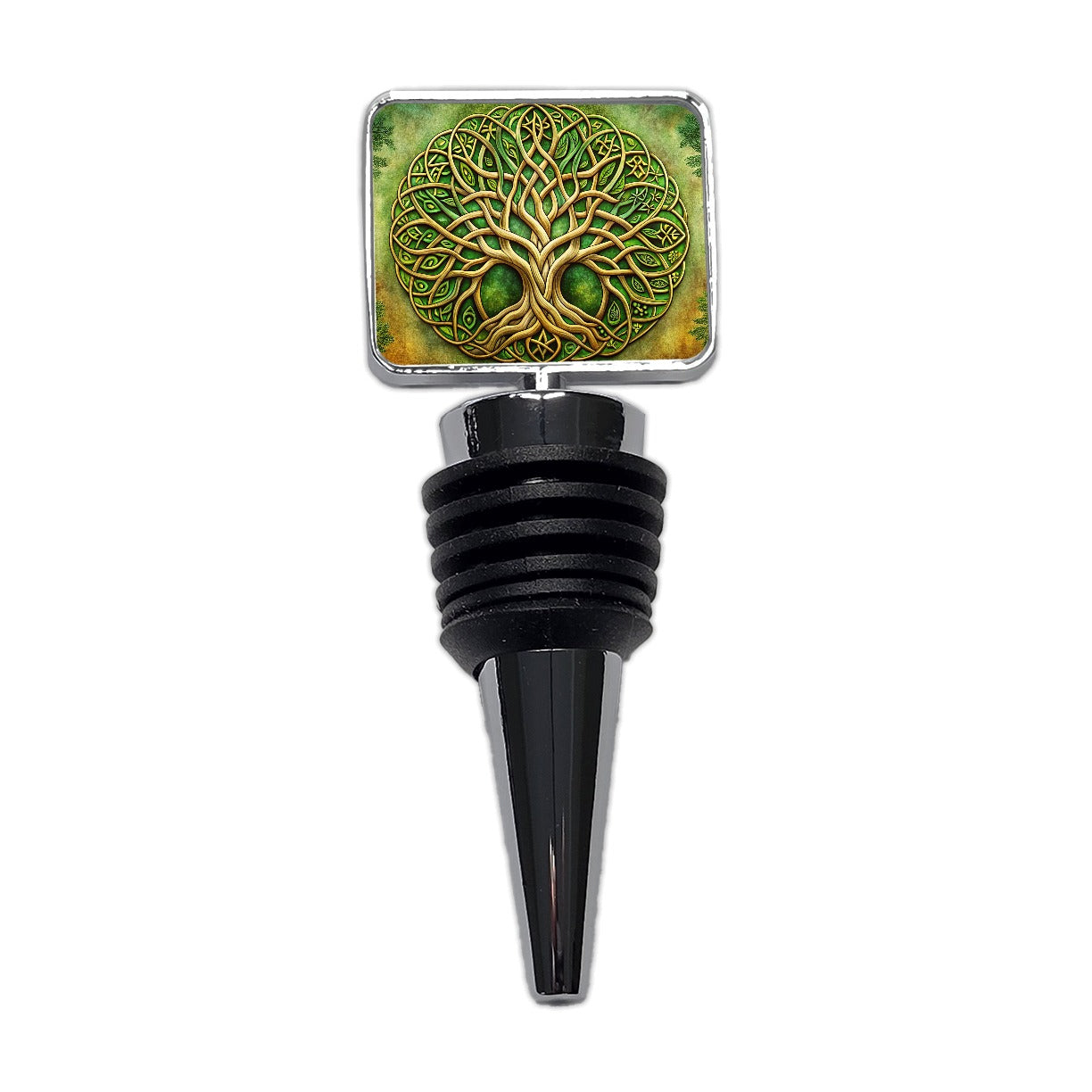 Irish Celtic Tree of Life Emblem Wine Bottle Stopper