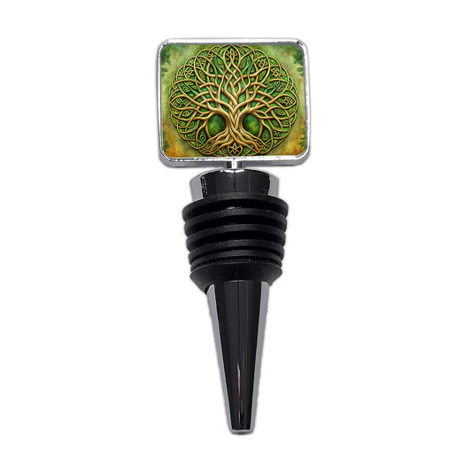 Irish Celtic Tree of Life Emblem Wine Bottle Stopper