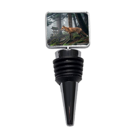 Japanese Fox Woodland Wine Bottle Stopper