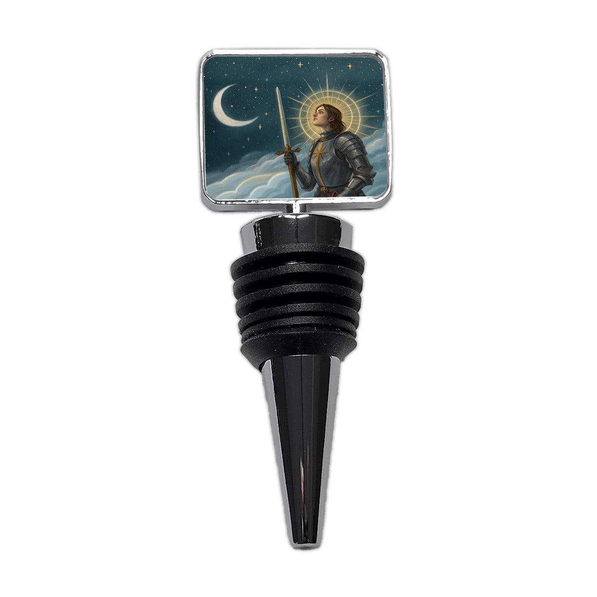 Joan of Arc Medieval Warrior Wine Bottle Stopper