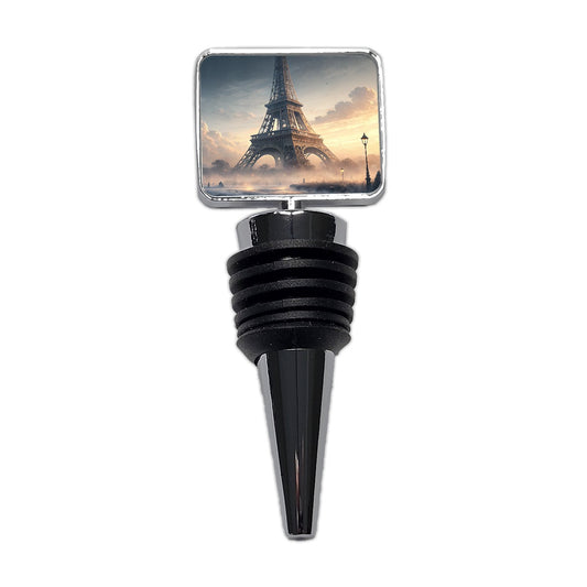 Paris France Eiffel Tower Mist Wine Bottle Stopper