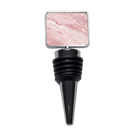 Pink Marble Pattern Wine Bottle Stopper