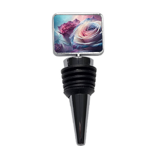 Roses Flowers Blooms Wine Bottle Stopper