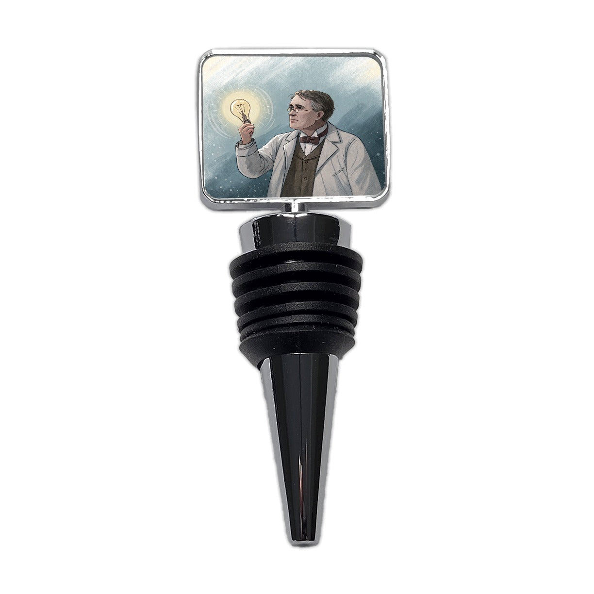 Thomas Edison American Inventor Wine Bottle Stopper