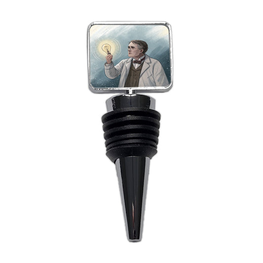 Thomas Edison American Inventor Wine Bottle Stopper