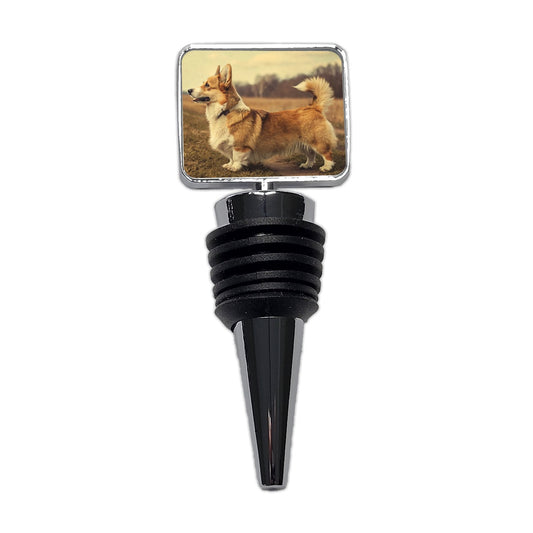 Vintage Welsh Corgi Dog Wine Bottle Stopper