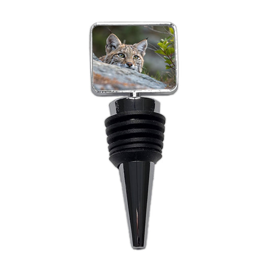 Watchful Bobcat Wildlife Nature Wine Bottle Stopper